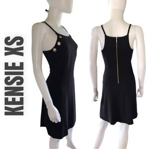 KENSIE Black dress with grommet details